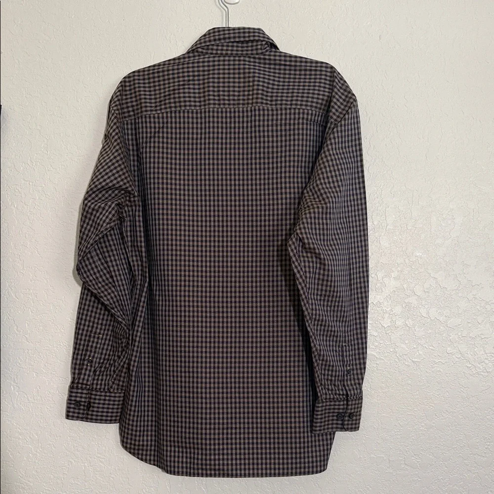 Banana Republic Men's Dark Checkered Shirt